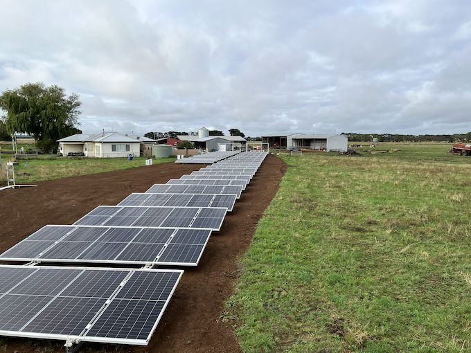 Portable solar-in-a-box system to provide 80 pct of dairy farm’s power needs, and save $20k