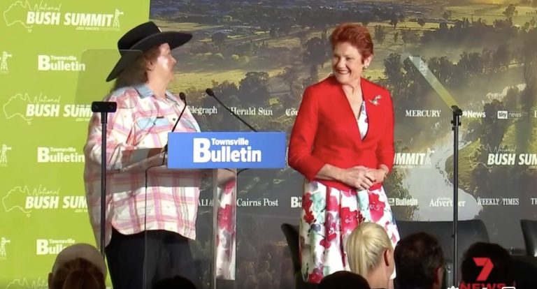 “Great green incinerator:” Hanson channels Rinehart attacks on wind and solar, but it’s not all it seems
