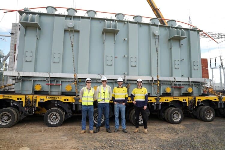 244-tonne transformer arrives at New England Solar